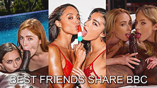 Best Friends Share BBC:  2 Hot Girls on 1 Big Black Cock
