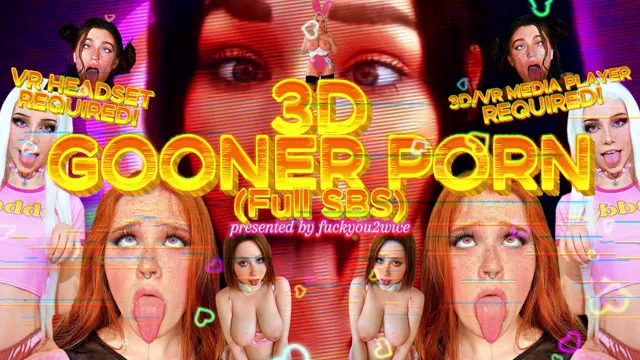 3D Gooner Porn - 4K60 3D Full SBS - Gooning Encouragement and JOI