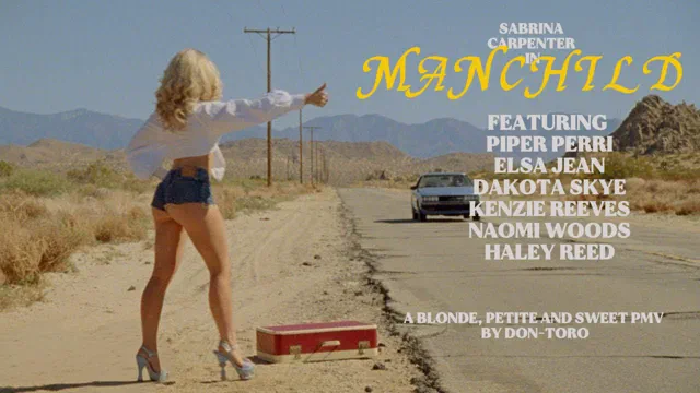 MANCHILD- SABRINA CARPENTER A BLONDE PETITE AND SWEET PMV