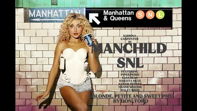 MANCHILD- SABRINA CARPENTER SNL EDIT A BLONDE,PETITE AND SWEET PMV
