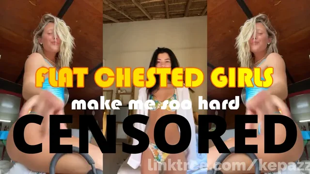 Flat Chested Girls make me soo hard | CENSORED