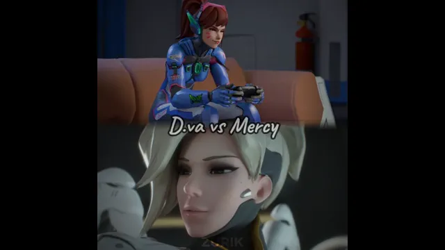 D.va vs Mercy Overwatch 1vs1