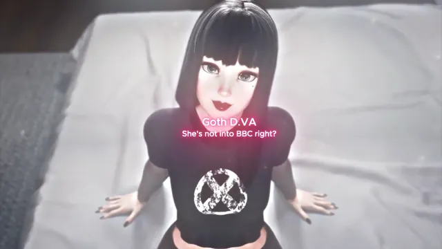 GOTH D.VA SHORT BLACKED PMV - 4THNIGHT